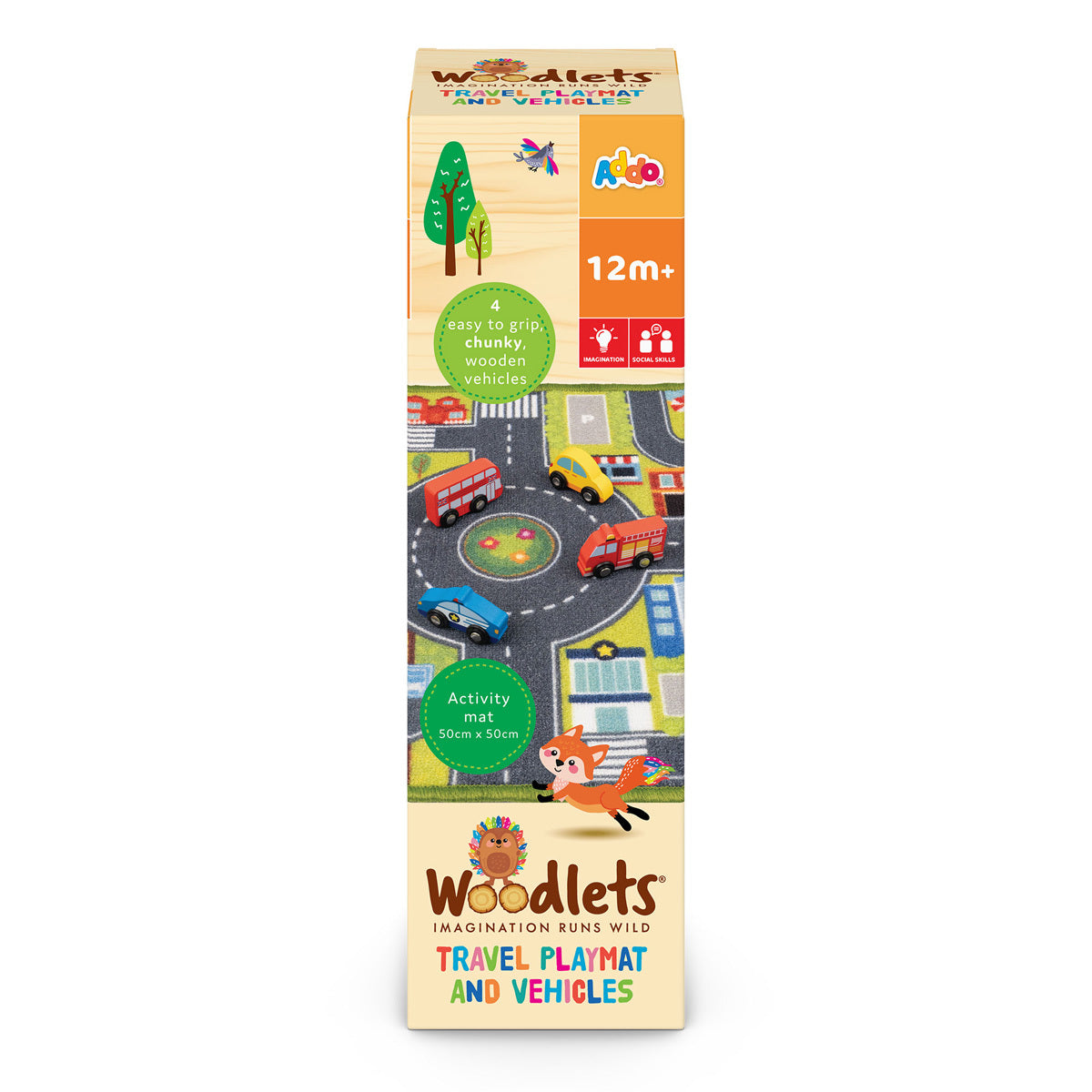 Woodlets Travel Playmat and Vehicles