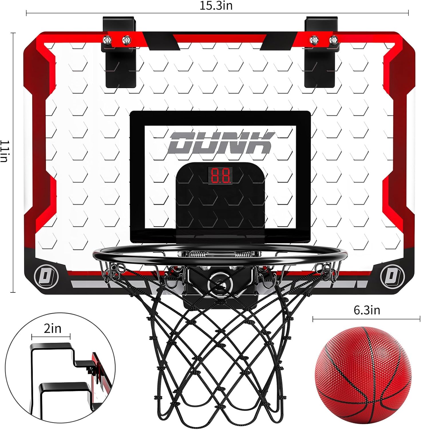 Basketball Hoop Indoor With 4 Balls
